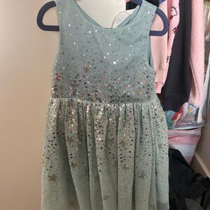 H&M Kids Dress - Mint Green with Silver Sequins